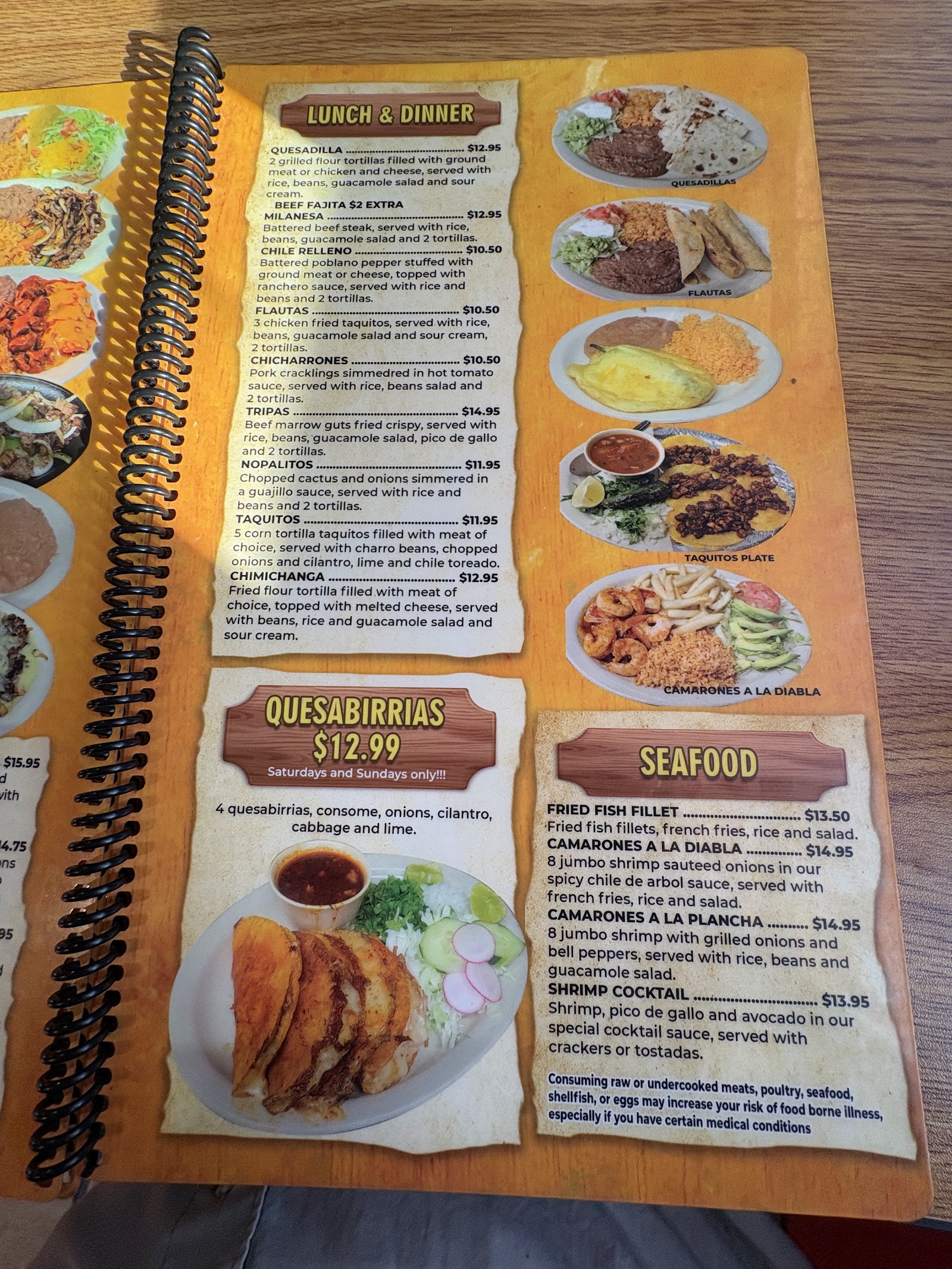 Fajitas and sides at Reyna's Taco